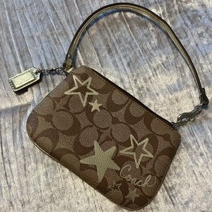 Coach signature wristlet